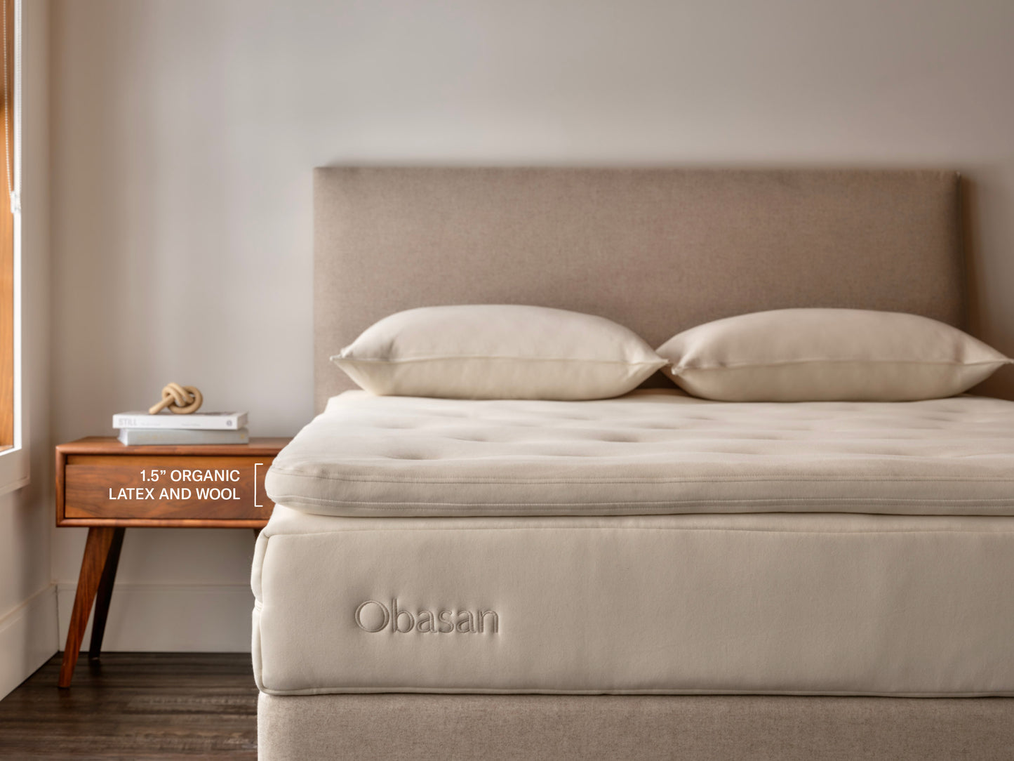 Classic Organic Wool and Latex Mattress Topper (1.5")