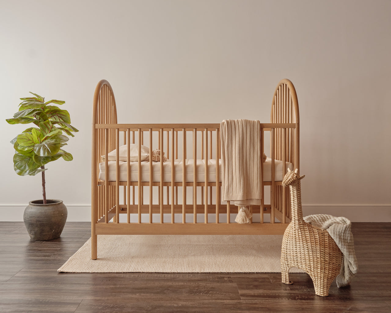 Organic Crib Mattress with Wool Protector