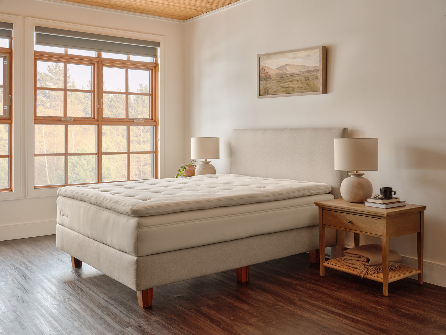 Deluxe Organic Wool and Latex Mattress Topper (2.5")