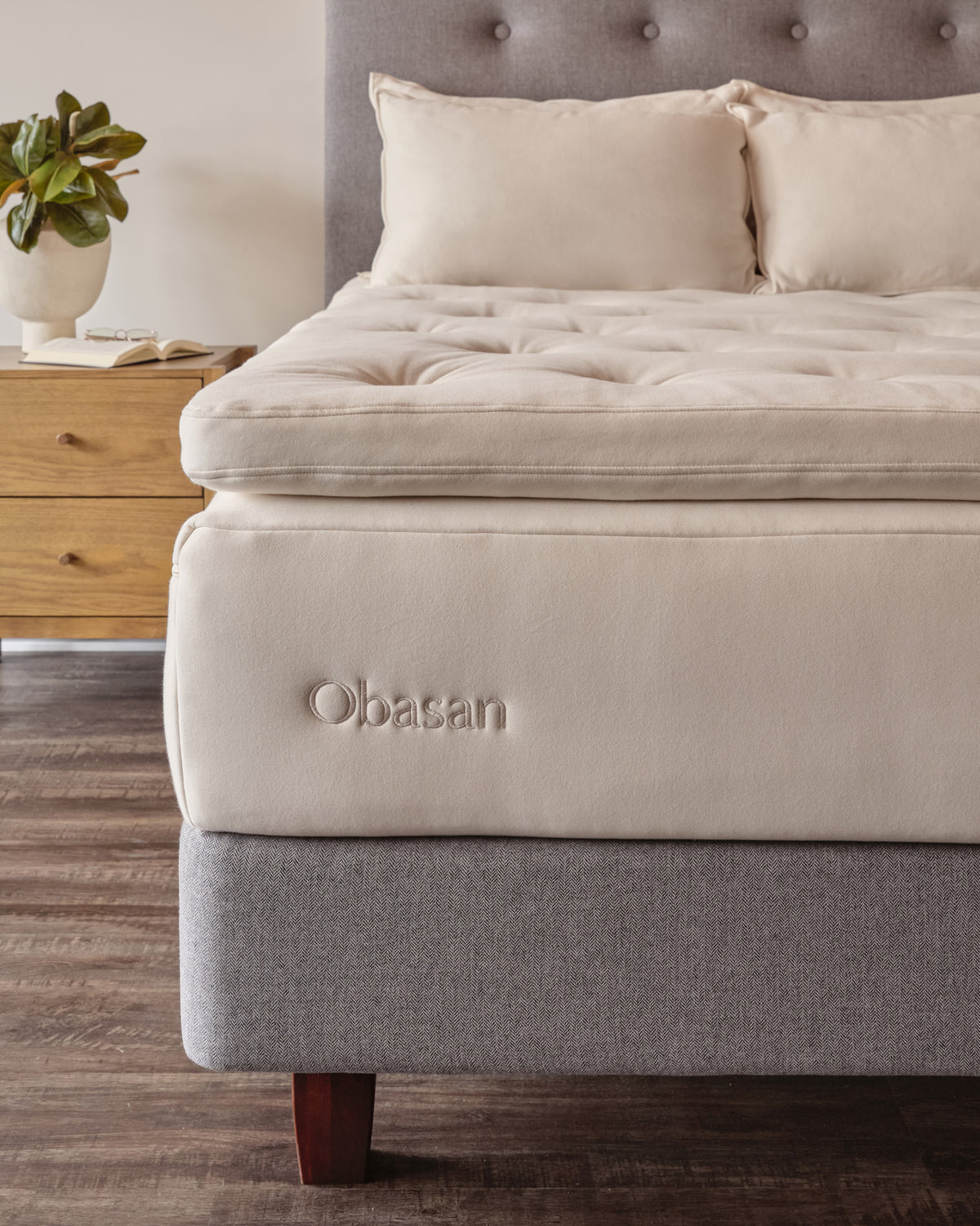 The Grand Natural Latex and Wool Mattress Topper | Obasan