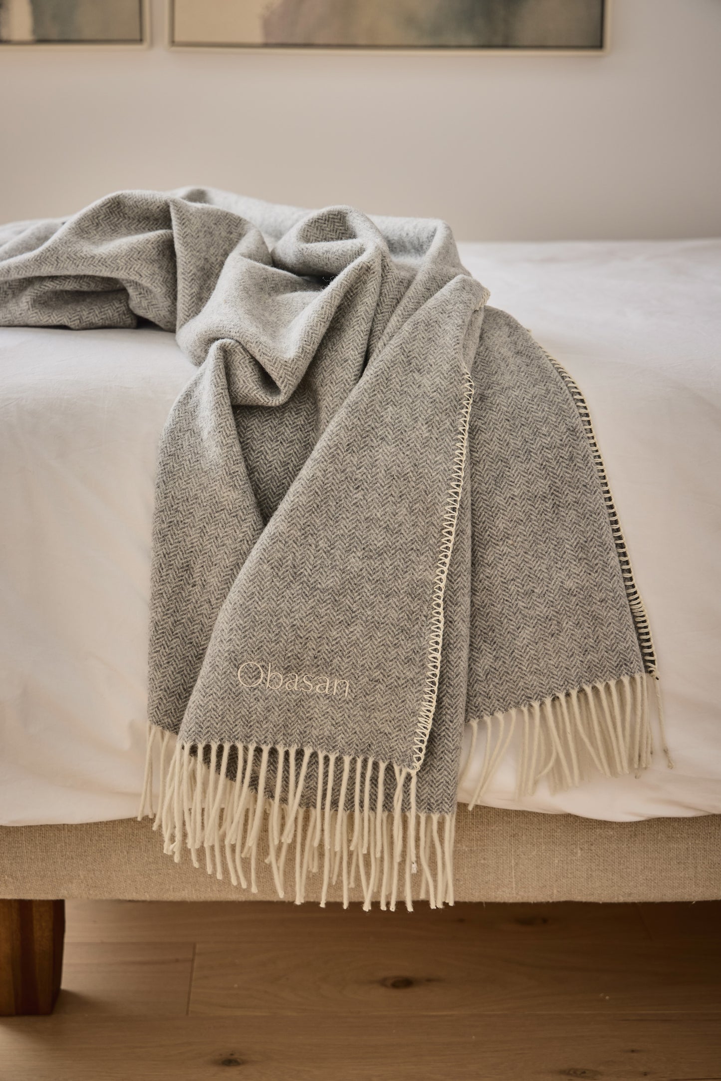 Couverture en laine naturelle