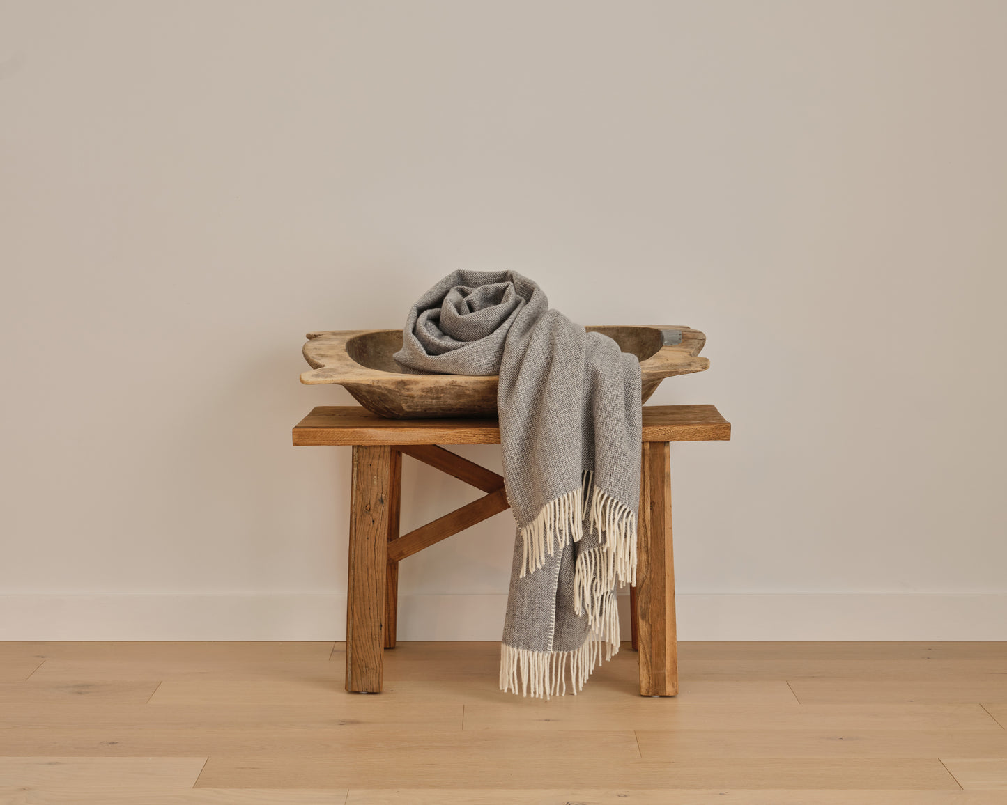 Couverture en laine naturelle